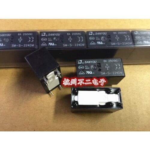 SM-S-224DM relay 6 feet two groups normally open 8A250VAC for HF115F-024-2HS4