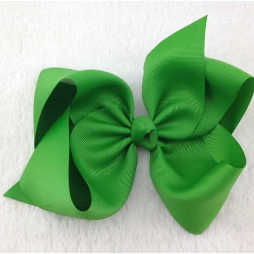 XIMA 5pcs/lot 8inch Hair Ribbon Bows with French Hair Clip with Barrette Clip for Hair Accessories Bows