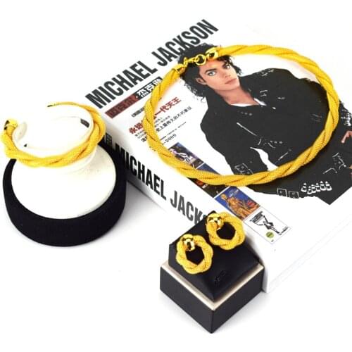 Sakura Love Africa Jewelry Set Bride Fashion Dubai Gold Bracelet Necklace Glamour Woman Earrings Morocco Banquet Wedding Gift