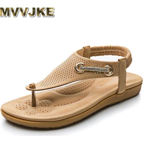 MVVJKE 2018 Handcrafted Summer Gold Diamonds Horsebit Imi-suede Women Flip-flop Shoes ft.Smooth Padded Comfort Lambskin Foot-bed