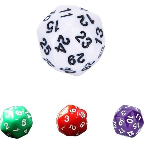 1 Pc D30 Dice RPG D&D Six Opaque Colors Multi Resin Polyhedral For Sides Dice Pop for Game