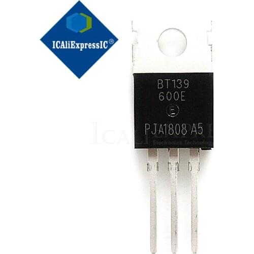 100PCS BT139-600E TO-220 BT139-600 TO220 BT139 Triacs RAIL TRIAC TO-220 In Stock