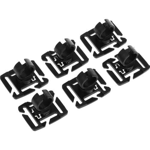 20Pcs Webbing Attachments Set Swivel Rings Climb Clip Webbing Clamp Gear Clip with D-Ring for Backpack Bags Strap Vest Belt