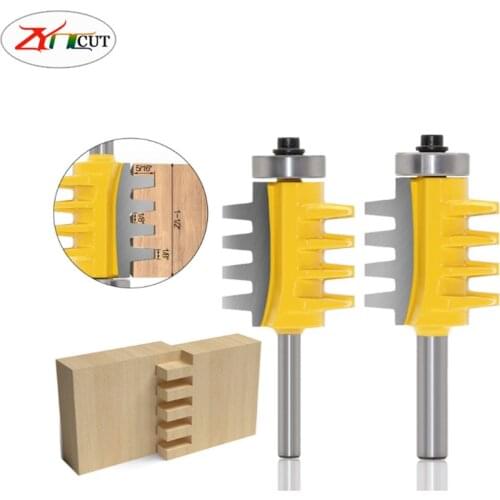 6mm 8mm Shank aper tenon and tenon cutter splicing finger joint cutter engraving machine woodworking milling cutter