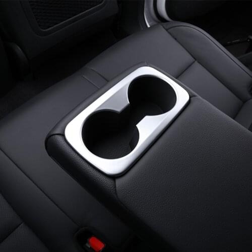 For Hyundai Tucson 2015 2016 2017 2018 Car Interior Water Cup Holder Rear Water Cup Holder Frame Covers Trim Decorative Sticker