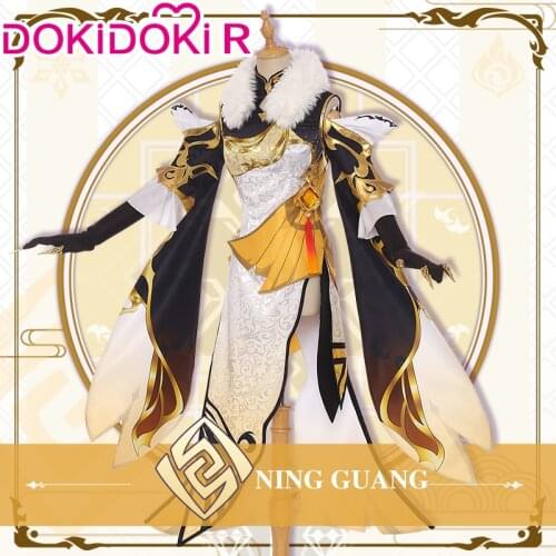 DokiDoki-R Game Genshin Impact Cosplay Ningguang Costume Ning Guang Cosplay Ning Guang Game Genshin Impact
