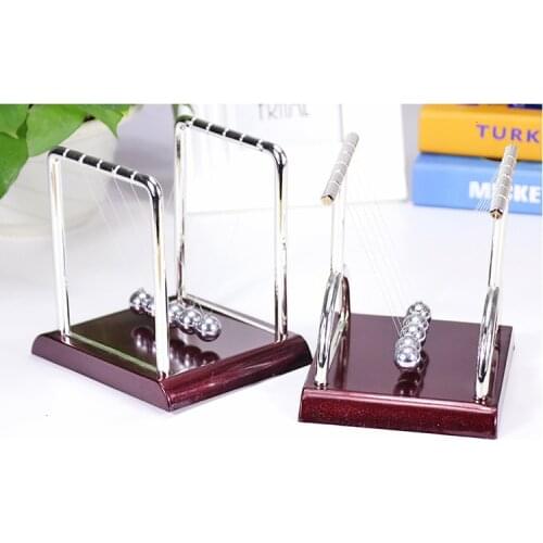 Classic Newton Cradle Balance Balls Metal Craft Gift,Science Psychology Puzzle Desk Fun Gadget With Plastic Base