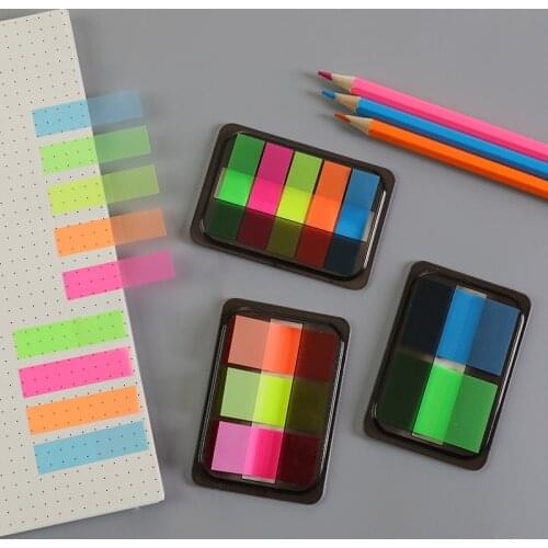 Korean Creative Pull Type Box Fluorescent Sticky Note N Stickers Students Instructions To Mark Stickers Sticky Note Paper