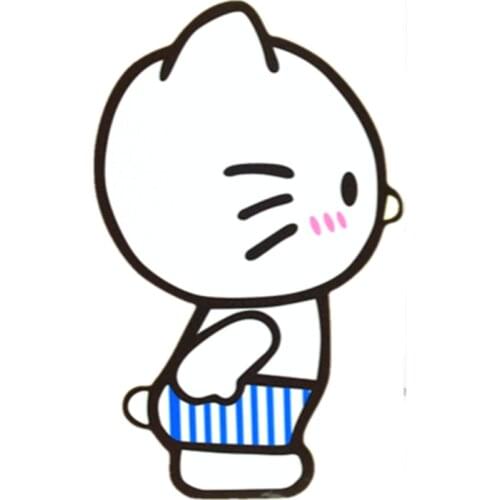 LLY-0190 Creativity Car Stickers Love Kissing Cartoon Lovely Colorful Decals PVC Sunscreen Waterproof Cars Exquisite Decal Decor