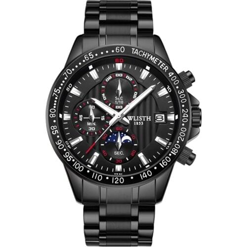 Top Brand Luxury 2020 New Men Watches Top Brand Luxury Gold Stainless Steel Quartz Watch Men Waterproof Sport Wristwatch