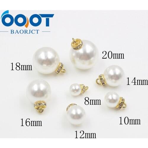 OOOT BAORJCT 179183,fashion imitate pearl buttons,DIY handmade clothing accessories,coat clothes Sewing shank buttons,10p