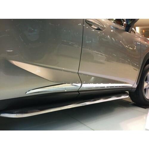 KOUVI FIT FOR 2015 2016 LEXUS NX 200T 300H CHROME SIDE DOOR LINE GARNISH BODY MOLDING TRIM COVER ACCESSORIES