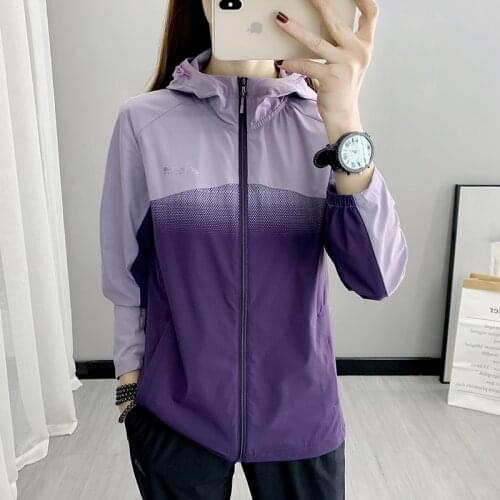 Outdoor Windbreaker Women Quick Dry Sportswear Anti-UV Waterproof Ultralight Thin Skin Windbreaker Running Hiking Cycling Jacket
