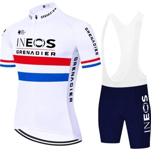 New INEOS Cycling Jersey 2021 Breathable Team Racing Sport Bicycle Jersey fietskleding wielrennen zomer heren set bike shorts