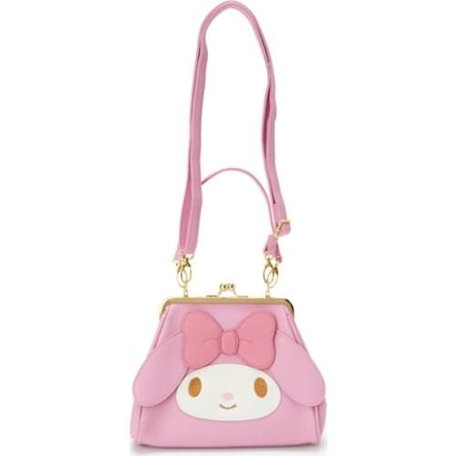 New Cartoon Leather Sling Crossbody Bags Women Bag Kiss Lock Clutch Purse Wallets Ladies Shoulder Messenger Bag