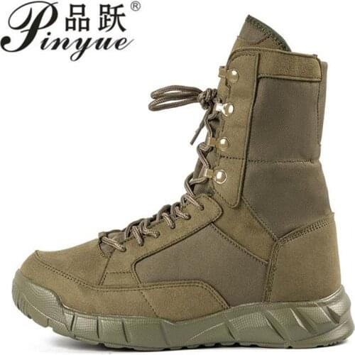 Professional Military Boots For Men Special Force Leather Army Green Combat Boots Mens Outdoor Army Ankle Boots