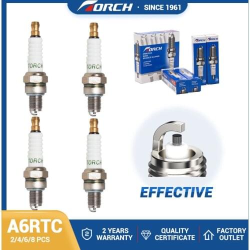 Automobile Motorcycle High Quality Ignition Spark Plug TORCH A6RTC for for UR6AC Champion Z6 Denso IUF22 NGK CR6HSA