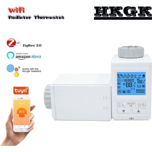 Zigbee 3.0 Thermostatic valve for control the closing and opening of the pipe