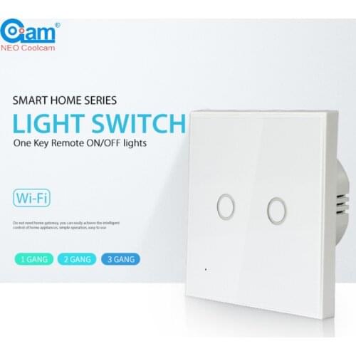 NEO Coolcam Smart Wifi Wall Light Switch Touch/WiFi Remote Smart Home Wall Touch Switch for Alexa Google Home home automation