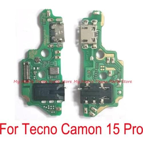 USB Charging Dock Port Connector Board Flex Cable For Tecno Camon 15 Pro 15pro USB Charge Charger Board Port Flex Cable Parts