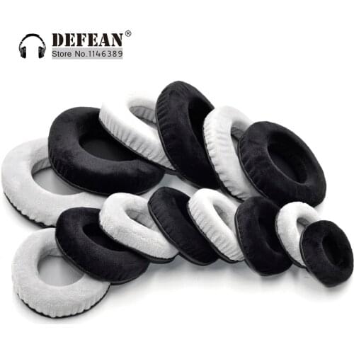 60mm 70mm 80mm 90mm 100mm 105mm 110mm 115mm Velour ear pads for Sony Akg Philips sennheiser Beyerdynamic headphones