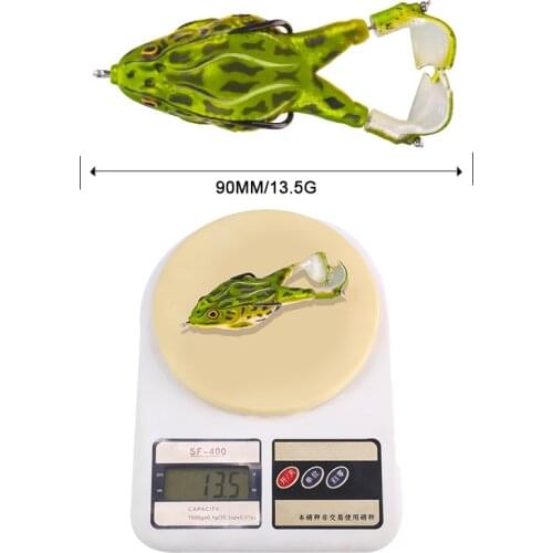 Rotating double leg torpedo frog simulation road sub soft bait 9cm15g bionic decoy bait