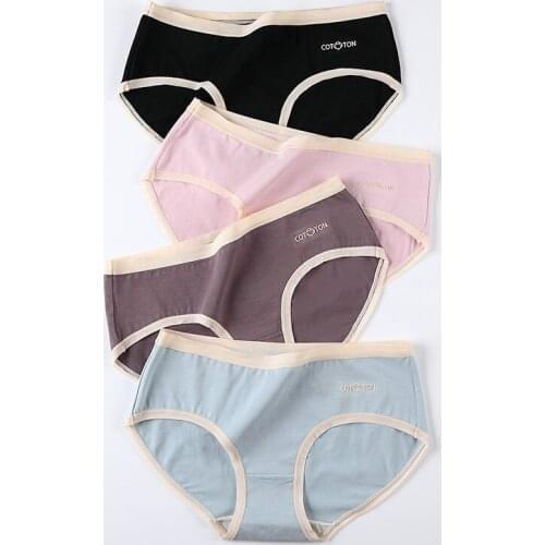 Women Panties Mulberry silk Antibacterial Briefs High Quality Cotton Underpants Sexy Underwear Lingerie 3 Pcs/lot Dropshipping