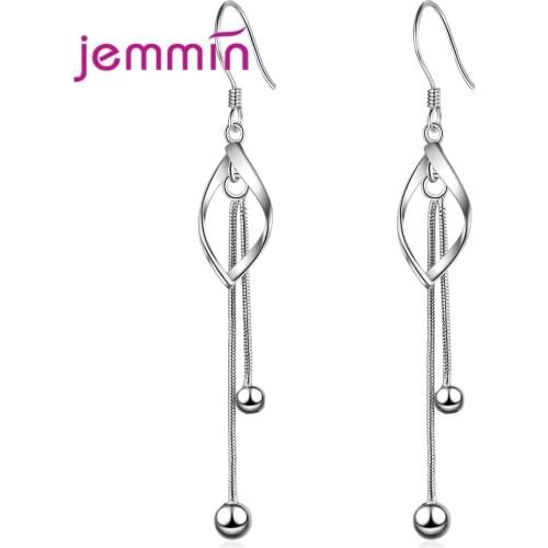 New Fashion Vintage Women Drop Earrings Hollow Dangle Long Earring 925 Sterling Silver Trendy Anniversary Jewelry