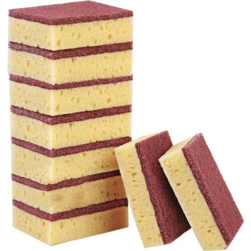 10PCS Cleaning Sponge Rust Removal Emery Grinding Dish Sponge Pot Sponge Kitchen Cleaning Magic Sponge Kitchen Tool