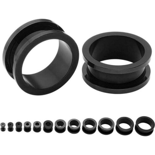 2PC/Lot Gothic Girls Stainless Steel Ear Expansion Women Mutil Sizes Metal Ear Hole Amplifier Men Jewelry Party Gif