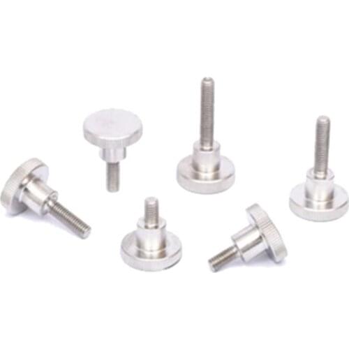 2pcs M10 cylindrical large flat head knurled stepped screws handle set bolts nail Corrosion resistant DIN464 stainless steel 304