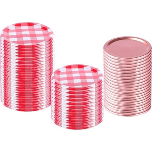 48Mason Jars Lids Regular Mouth, Canning Jar Lids for Mason Jars, Split-Type Lids Leak Proof and Secure Canning Jar