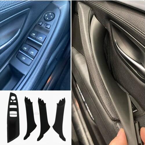 7pcs Left Hand Drive LHD For BMW 5 series F10 F11 F18 Gray Beige Black Car Interior Inner Door Handle Panel Pull Trim Cover