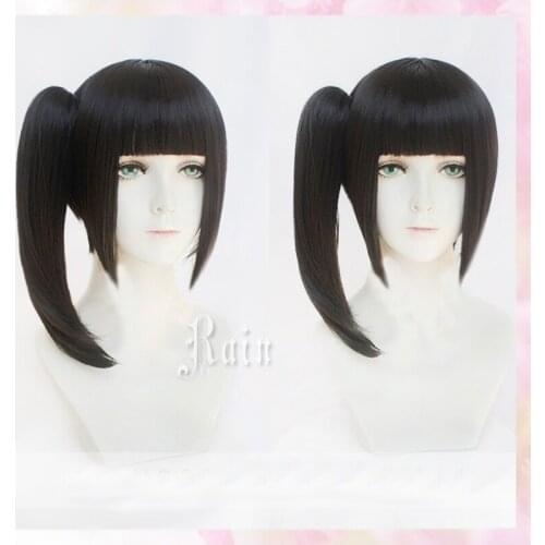 Anime Demon Slayer Kimetsu no Yaiba Tsuyuri Kanawo Tsuyuri Kanao With Clip Ponytail Cosplay Hair Wig + Wig Cap