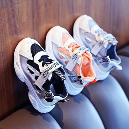 2021 New Arrival Spring Autumn Winter Patchwork Upper Children Shoes Girls Boy Fashion Kids Sneakers Casual Toddler Sports Tenis