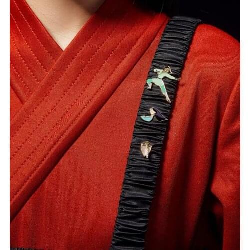 HOSENG Chinese Warrior MULAN Green Enamel Pin Man Women Lapel Fashion Brooch Jewelry Gift HS_4454