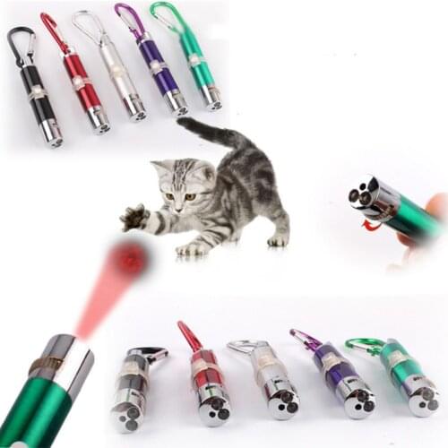 Cat Toy LED Laser Pet Cat Toy Red Dot Light Sight Interactive Laser Pen Pointer Random Color