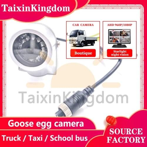 Reversing image / left and right blind area / forward looking goose egg car camera ahd / CMOS / CCD waterproof monitoring probe