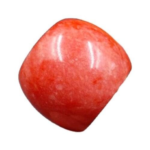 Natural Jade Chicken Blood Jade Ring Widening And Large Jade Ring Finger Ring