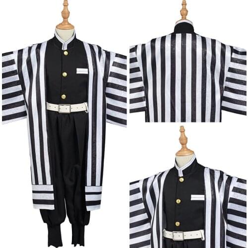 Demon Slayer: Kimetsu no Yaiba Iguro Obanai Cosplay Costume Kids Kimono Outfits Halloween Carnival Suit