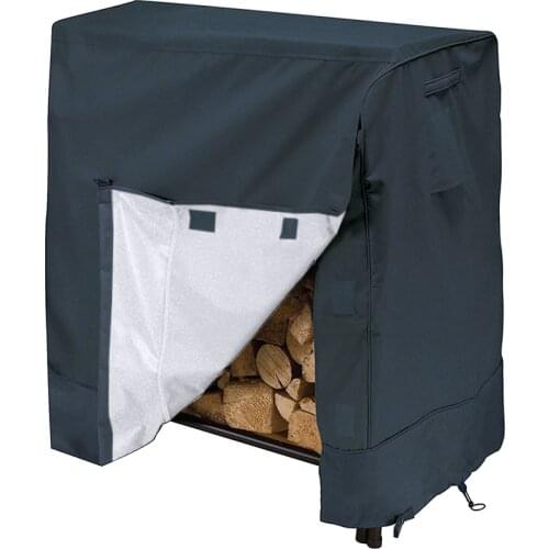 Log Rack Cover 4-Feet Heavy Duty Waterproof Outdoor Fire Wood Protection Cover ultraviolet-proof Protection High Quality Durable