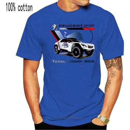 New 2021 Summer T-shirt T-Shirt French car fans 3008 Rally 2021 DKR PERU BOLIVIA ARGENTINA French car fans TOTAL Tee Shirt
