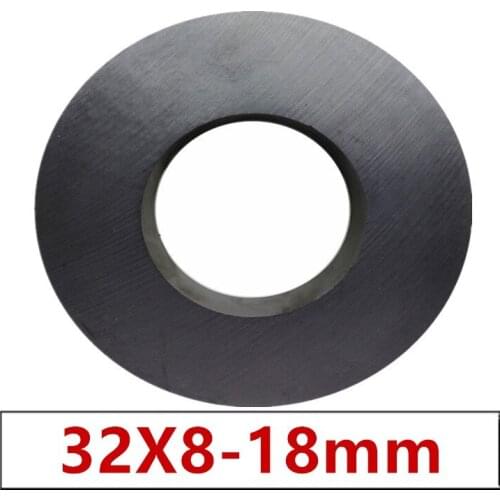 10/20pcs/lot Y30 Ring Ferrite Magnet 32*8 mm Hole 18mm Permanent magnet 32mm x 8mm Black Round Speaker 32X8 32-18*8