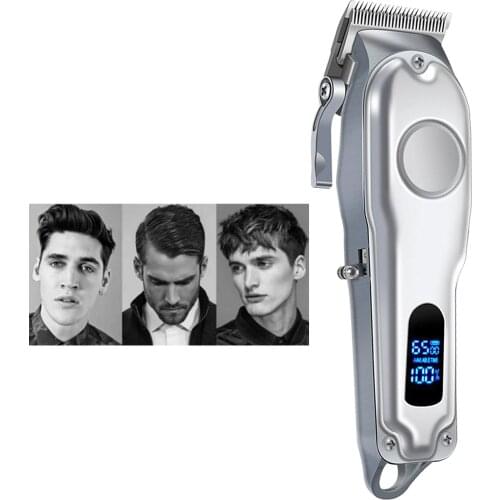 BX-1919 10W Salon Electric Cordless Hair Styling Clipper 0mm Edging Machine Trimmer Kit for Men Father Husband