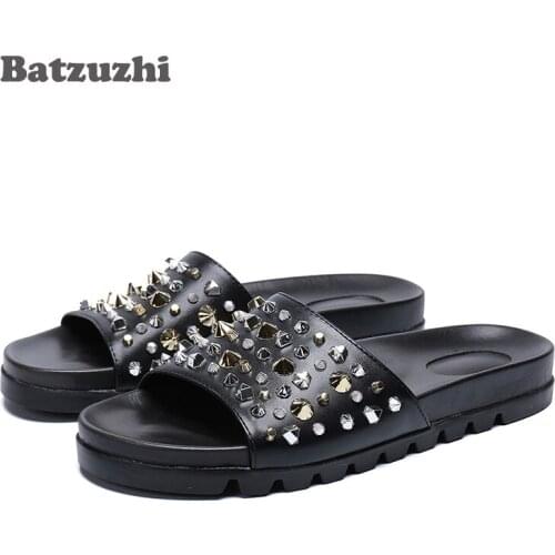 Man Beach Sandals 2019 Summer Gladiator Mens Outdoor Shoes Roman Men Casual Shoe Flip Flops Fashion Slippers Flat, Big Sizes 46
