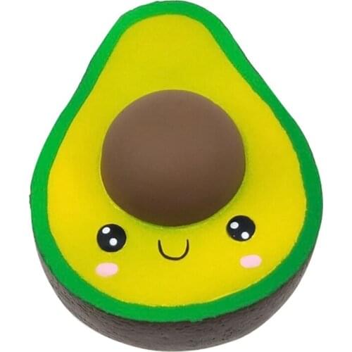 1Pc Squishy Rebound Simulation Avocado Pinch Toy, Cartoon Chocolate Man Decompression Toy for Kids or Toddlers 69HE