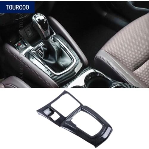 For Nissan Qashqai 2019 Central Console Gear Box Shift Panel Decorative Frame Cover Trim Sticker