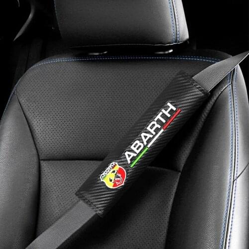 1/2PCS Car Seat Belt Cover Car Styling Accessories Auto Case For FIAT JUNTO Abarth 500 Stilo Ducato Palio Bravo Doblo Tipo etc