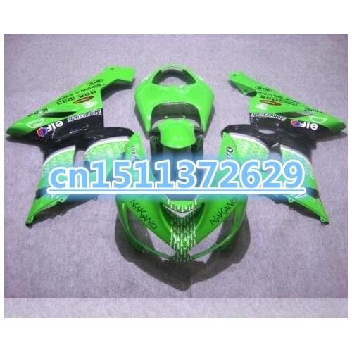 00%NEW hot green For KAWASAKI 05-06 NINJA ZX 6R 636 #933 ZX636 ZX-6R GREEN BLACK white ZX6R 05 06 2005 2006 Fairings-Dor D