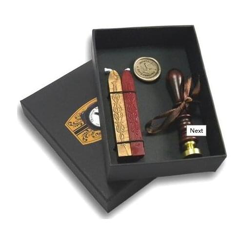 Custom Initial Wax Seal Stamp- Stag & Fern #540A